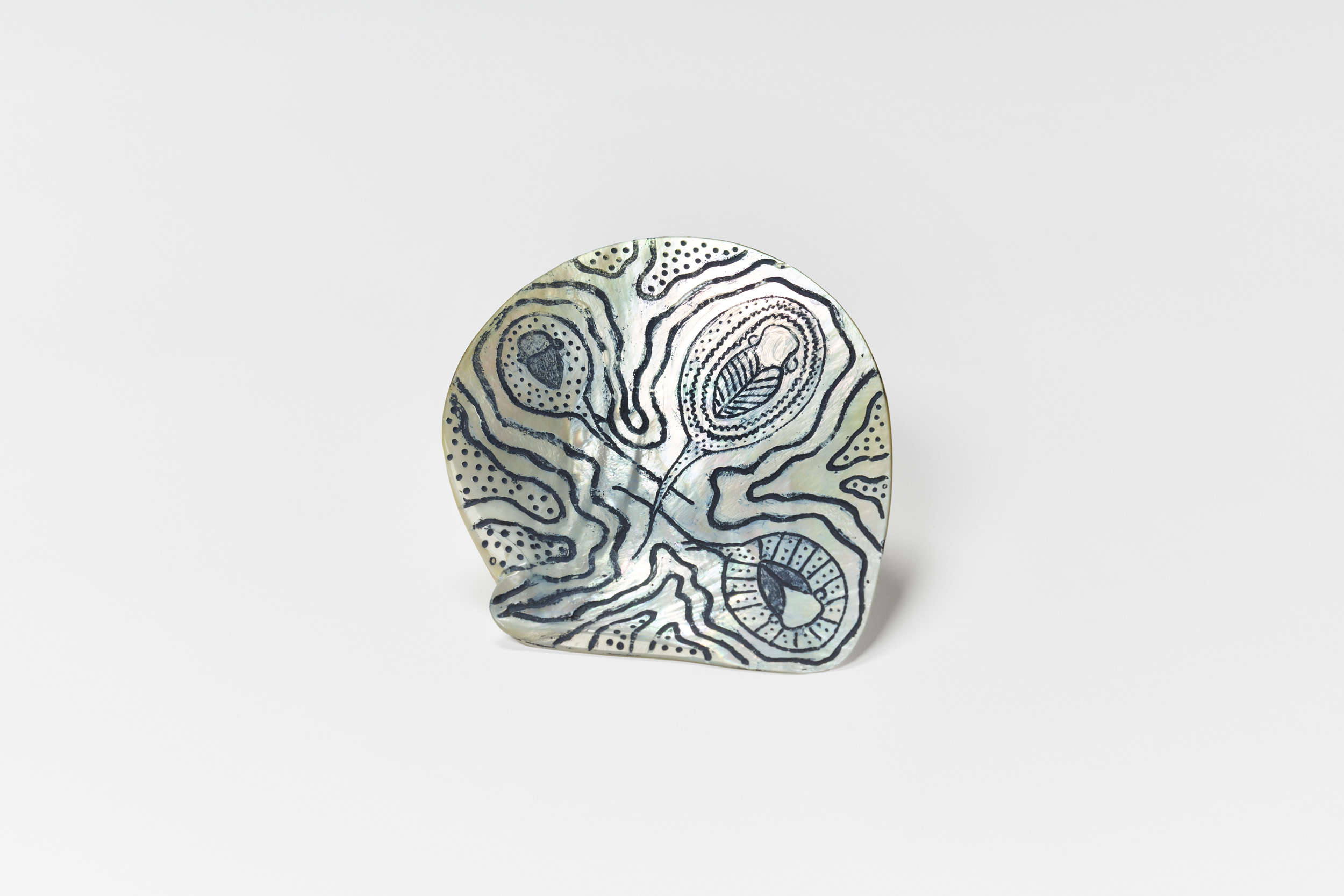 Russell (Wossy) Davey, <em>Lalin Gaarrayoon Jawal – Lalin Saltwater Story</em> (detail), 2025, Ingarlgalandij Art and Culture Hub, © the artist, photo: Rebecca Mansell.