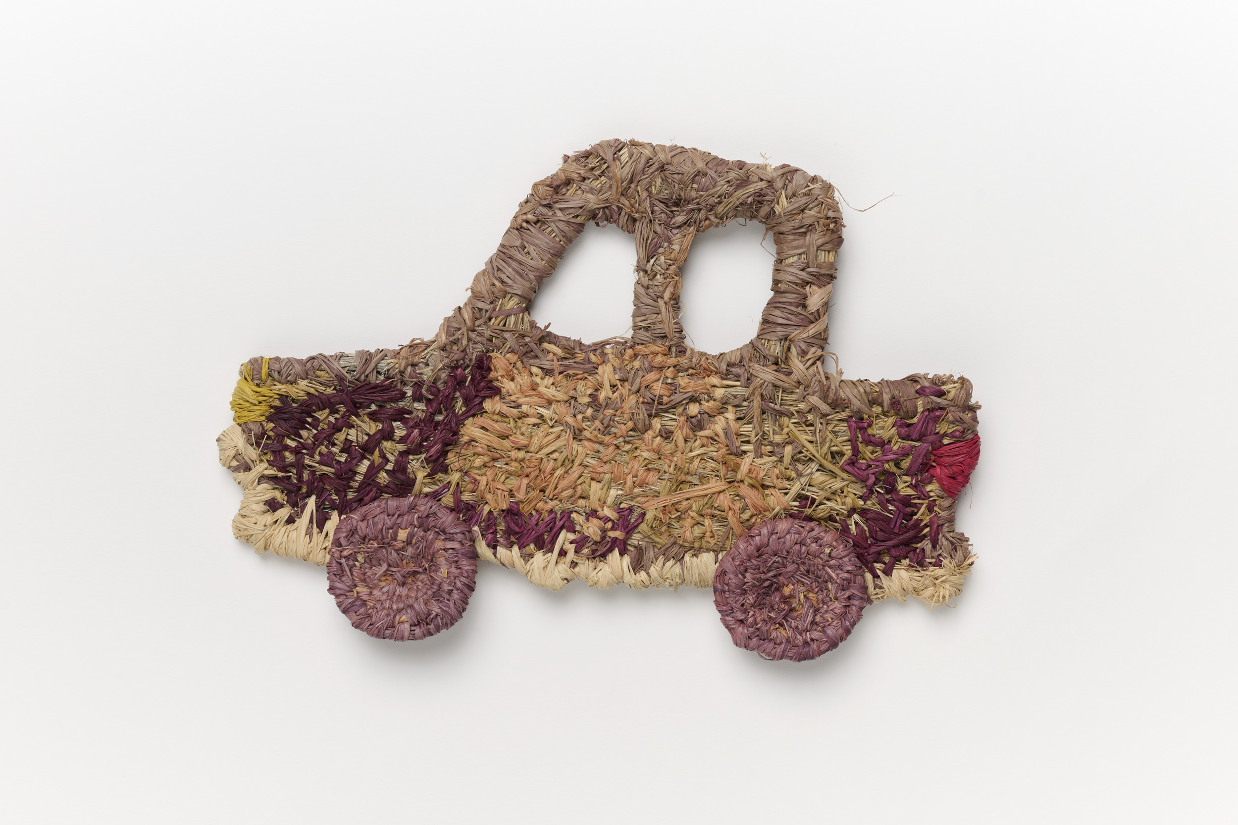 Serina Mitchell, <em>My Little Car</em> (detail), 2025, Tjanpi Desert Weavers, © the artist, photo: Rebecca Mansell.