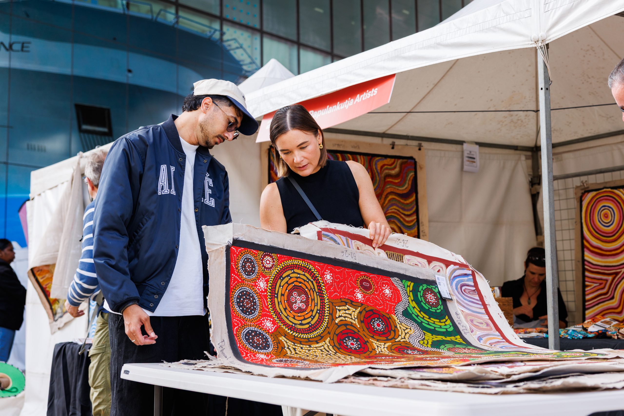 Papulankutja Artists, Revealed Aboriginal Art Market, WA Museum Boola Bardip, Boorloo (Perth), 2026, photo: Luke Riley, courtesy of WAM