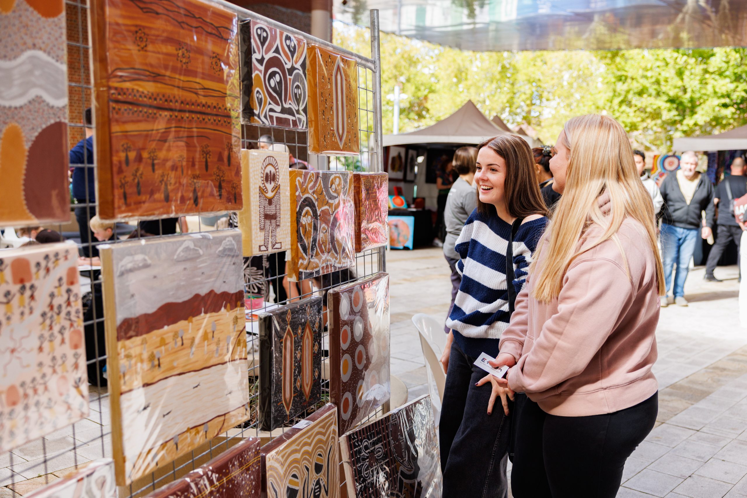 Waringarri Aboriginal Arts, Revealed Aboriginal Art Market, WA Museum Boola Bardip, Boorloo (Perth), 2026, photo: Luke Riley, courtesy of WAM