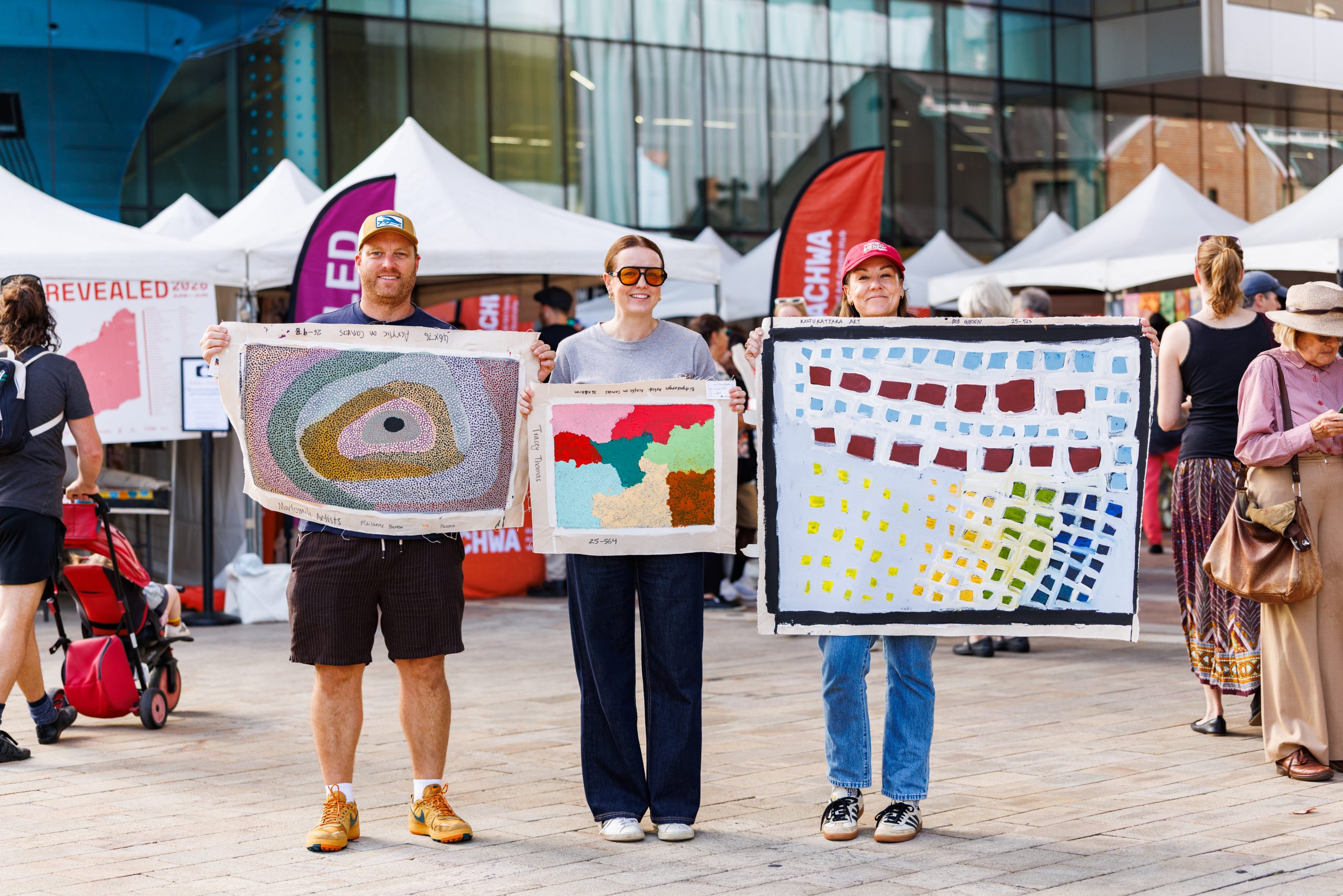 Revealed Aboriginal Art Market, WA Museum Boola Bardip, Boorloo (Perth), 2026, photo: Luke Riley, courtesy of WAM