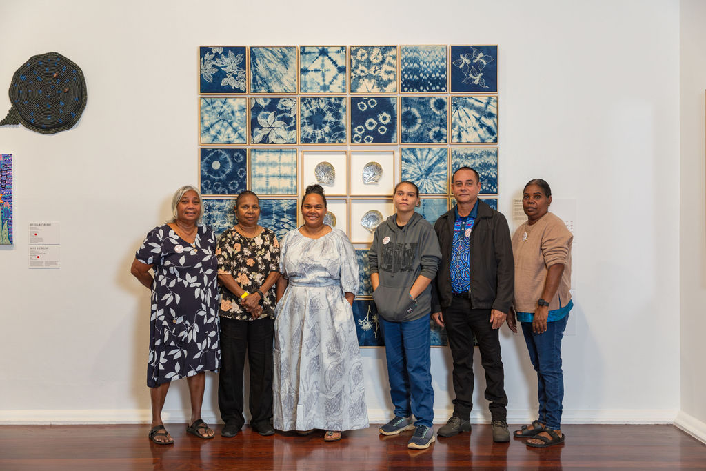 Ingarlgalandij Arts & Culture Hub collaboration, <em>Revealed: New & Emerging WA Aboriginal Artists</em> exhibition, Perth Institute of Contemporary Arts, Boorloo (Perth), 2026, photo: Jessica Russell